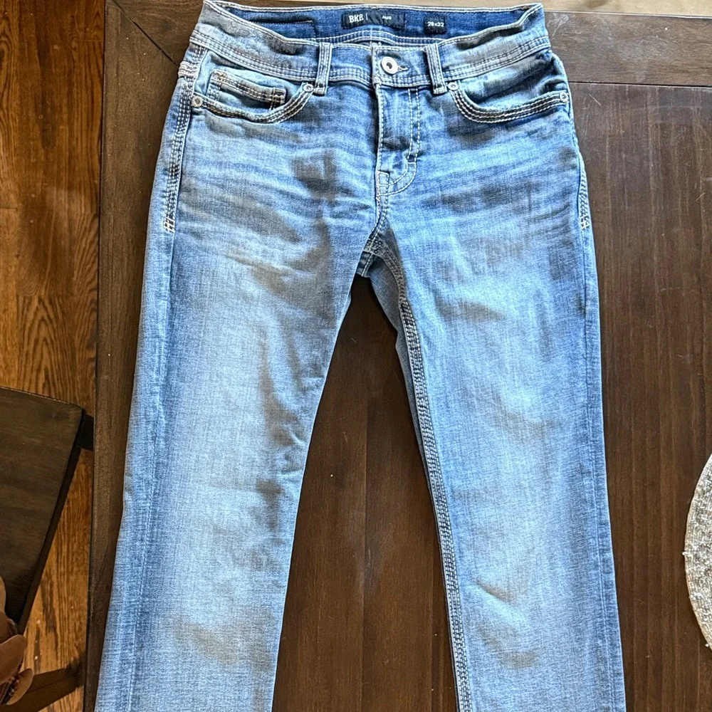 BKE Faded Blue Denim Jeans - Picture 5 of 11